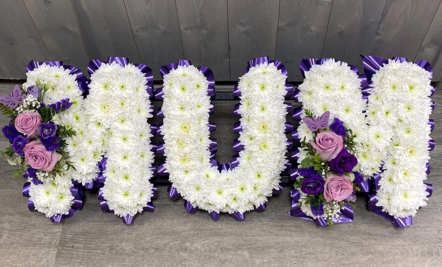 Mum letter funeral flowers